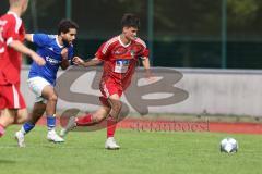 Kreisklasse - Saison 2023/2024 - TSV Ingolstadt Nord - TSV Kösching- Simon Ostermeier rot Kösching - Abderahim Zerbane blau Ing Nord - Foto: Meyer Jürgen