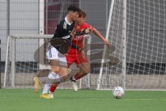 Bayernliga Nord - Saison 2023/24 - FC Ingolstadt 04 II - DJK Ammerthal - Moritz Wiezorrek (Nr.15 - FCI) - Kaiser Marcel schwarz Ammerthal  - Foto: Meyer