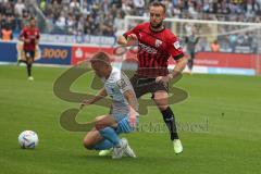 3.Liga - Saison 2022/2023 - TSV 1860 München - FC Ingolstadt 04 - David Kopacz (Nr.29 - FCI) - Fabian Greilinger (Nr.11 - 1860 München) - Foto: Meyer Jürgen