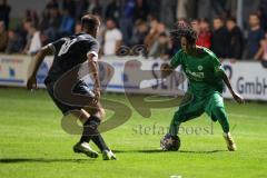 Bezirksliga - Saison 2023/2024 - SV Manching  TSV Rohrbach - Romeo Öxler (Nr.17 - SV Manching) - Schabenberger Niklas schwarz Rohrbach - Foto: Meyer Jürgen