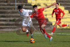 2023_10_21 - Saison 2023/24 - A-Junioren - FC Ingolstadt 04 - TSG 1899 Hoffenheim - Erdal Izzet weiss Hoffenheim - Draculic Ognjen rot FCI -  - Foto: Meyer Jürgen