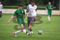 Landesliga - Saison 2026/27 - SV Manching - SC Cosmos Aystetten - Dominik Brnadic (Nr.2 - SV Manching) - Marksteiner Raphael weis Aystetten  - Foto: Meyer Jürgen