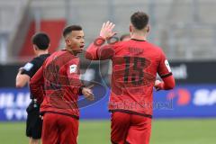 3. Liga; FC Ingolstadt 04 - TSG Hoffenheim II; Elfmeter Ausgleich 2:2 Marcel Costly (22, FCI) Jonas Scholz (15, FCI)