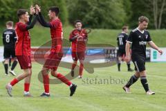 Kreisklasse - Saison 2023/24 - SV Zuchering - TSV Baar/Ebenhausen -  Der 2:0 Führungstreffer durch Leander Friedl rot Zuchering - jubel - Foto: Meyer Jürgen