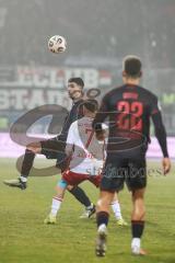 3. Liga; SSV Jahn Regensburg - FC Ingolstadt 04; Georgios Antzoulas (6, FCI) Schönfelder Oscar (7 SSV) Zweikampf Kampf um den Ball Marcel Costly (22, FCI)