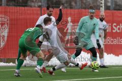 AUDI - Schanzer Amateurcup - Finale -  2026  - SV Hundszell - SV Denkendorf - Marcel Jasmann grün Denkendorf - Lukas Conradi weiss Hundszell - Foto: Meyer Jürgen
