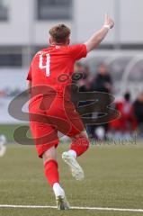 Bayernliga Nord - Saison 2023/24 - FC Ingolstadt 04 II - SC Eltersdorf-  Der 0:1 Führungstreffer durch - Benedikt Schwarzensteiner (Nr.4 - FCI) - jubel -  - XXXXX - Foto: Meyer Jürgen