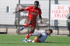 A-Junioren Bundesliga  - Saison 2023/24 - A-Junioren - FC Ingolstadt 04 - 1.FC Heidenheim - Jason Osei Tutu (Nr.24 - FCI) - Nehir Alperen weiss Heidenheim - Foto: Meyer Jürgen