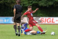 Kreisklasse - Saison 2023/2024 - TSV Ingolstadt Nord - TSV Kösching- Giuseppe Di Terlizzi blau Ing Nord - Mark Kocima rot Kösching - Foto: Meyer Jürgen