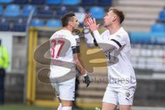 3. Liga; SV Waldhof Mannheim - FC Ingolstadt 04 - Jannik Mause (7, FCI) Pascal Testroet (37, FCI)