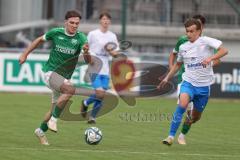 Testspiel - Bezirksliga - Saison 2025/26 - FC Gerolfing - SpVgg Joshofen Bergheim - David Simm grün Gerolfing - XXXXX - Foto: Meyer Jürgen