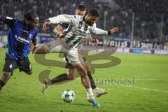 3. Liga - Saison 2026/27 - Waldhof Mannheim - FC Ingolstadt 04 - Keanan Bennetts (Nr.18 - FCI) - Julian Ulbricht (Nr.10 - Waldhof Mannheim) - Foto: Meyer Jürgen