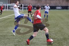 AUDI - Schanzer Amateur Cup 2023 - Finale - TSV Hohenwart - FC Mindelstetten - 5:3 -  Leon Sedlmair
 rot Hohenwart - Alexander Berger weiss Mindelstetten - Foto: Meyer Jürgen