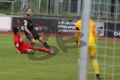 2. Frauen-Bundesliga - Saison 2021/2022 - FC Ingolstadt 04 - SV Meppen - Wlnczo Agnieszka #15 Meppen - Uzungüney Ebru (#4 FCI) - Foto: Meyer Jürgen