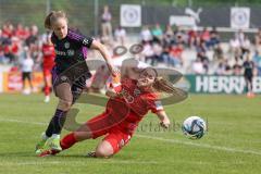 2. Bundesliga Frauen - Saison 2023/24 - FC Ingolstadt 04 Frauen - FC Bayern München II - Hünten Greata schwarz München - Reininger Pija (Nr.21 - FCI) - Foto: Meyer Jürgen