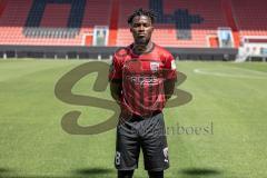 Hans Nunoo Sarpei (18 FCI) ; FC Ingolstadt 04; 3.Liga, Porträttermin 2022/2023,