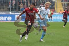 3.Liga - Saison 2022/2023 - TSV 1860 München - FC Ingolstadt 04 - Jesper Verlaat (Nr.4 - 1860 München) - Pascal Testroet (Nr.37 - FCI) - Foto: Meyer Jürgen