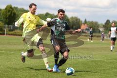 Bezirksliga - Saison 2025/26- TSV Gaimersheim - TSV Ober./Unterh.stadt - Benjamin Anekin schwarz Gaimersheim - Alexander Huebl TW Ober/. Unterh.stadt - XXXXX - Foto: Meyer Jürgen