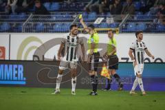 3. Liga - Saison 2026/27 - Waldhof Mannheim - FC Ingolstadt 04 - Lukas Fröde (Nr.34 - FCI) bekommt die gelbe Karte - XXXXX - Foto: Meyer Jürgen