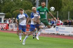 Bezirksliga - Saison 2023/2024 - TSV Gaimersheim - TSV Rohrbach  - Thomas Schreiner (Nr.27 - Gaimersheim) grün - Daniel Rückert weiss Rohrbach - Foto: Meyer Jürgen