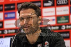 3. Liga; FC Ingolstadt 04 - Dynamo Dresden; Cheftrainer Guerino Capretti (FCI) Interview Pressekonferenz