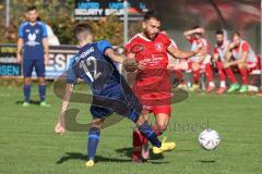 Kreisliga - Saison 2022/2023 - Türk.SV Ingolstadt - SV Menning - Oliver Ölz blau Menning - Aytac Mandaci rot Türk SV -  Foto: Meyer Jürgen