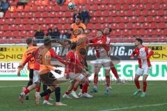 2024_1_20 - 3. Liga - Saison 2023/24 - HallescherFC - FC Ingolstadt 04 -  - Simon Lorenz (Nr.32 - FC Ingolstadt 04) -  - Ryan Malone (Nr.16 - FC Ingolstadt 04) -  - Foto: Meyer Jürgen