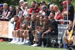 Testspiel; 3. Liga; TSV Berching - FC Ingolstadt 04; an der Seitenlinie, Spielerbank Cheftrainer Michael Köllner (FCI) Co-Trainer Maniyel Nergiz (FCI) Sportdirektor Ivica Grlic  (FCI)