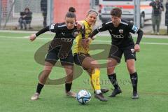 2023_11_12 - 2. Bundesliga - Saison 2023/24 - FC Ingolstadt 04 Frauen - SV 67 Weinberg - Paula Vidovic (Nr.11 - FCI Frauen) - Anna Petz (Nr.16 - FCI Frauen) - Hofrichter Anna gelb Weinberg - Foto: Meyer Jürgen