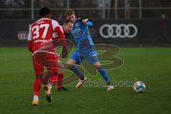 2.BL; Testspiel; FC Ingolstadt 04 - Würzburger Kickers; Andreas Poulsen (2, FCI) Adigo Ryan (37 FWK) Meisel Dominik (25 FWK)