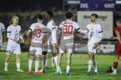 Toto-Pokal; 
Türkgücü München - FC Ingolstadt 04; Tor Jubel Treffer Ognjen Drakulic (30, FCI) 0:4 Arian Llugiqi (25, FCI) Felix Keidel (43, FCI) Thomas Rausch (45, FCI) Donald Nduka (27, FCI)