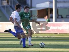 Landesliga - Saison 2026/27 - SV Manching - SC Olching - Sebastian  Graßl (Nr.10 - SV Manching) - Vollmer Moritz weiss Olching - Foto: Meyer Jürgen