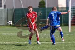 Kreisklasse - Saison 2024/25- Türk SV Ing - FC Arnsberg - Enis Kuqanaj rot Türk sv - David Bertok blau Arnsberg - Foto: Meyer Jürgen