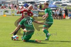 Vorbereitungsspiel - Testspiel - FC Ingolstadt 04 - VFB Eichstätt  - Antonitsch Nico (#5 FCI) - Trslic Luca grün Eichstätt - Foto: Jürgen Meyer