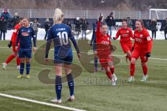 2. Fußball-Liga - Frauen - Saison 2022/2023 - FC Ingolstadt 04 - 1. FC Köln II - Der 2:3 Anschlusstreffer durch Haim Vanessa (Nr.13 - FC Ingolstadt 04 ) - Jubel - Fritz Anna-Lena (Nr.19 - FC Ingolstadt 04 ) - Foto: Meyer Jürgen