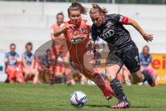 2. Frauen-Bundesliga - Saison 2021/2022 - FC Ingolstadt 04 - TSG 1899 Hoffenheim - Maier Ramona (#18 FCI) - Bohnen Amelie rosa Hoffenheim - Foto: Meyer Jürgen