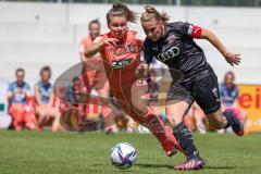 2. Frauen-Bundesliga - Saison 2021/2022 - FC Ingolstadt 04 - TSG 1899 Hoffenheim - Maier Ramona (#18 FCI) - Bohnen Amelie rosa Hoffenheim - Foto: Meyer Jürgen