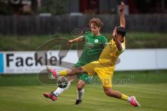 Landesliga - Saison 2026/27 - SV Manching - TSV Gersthofen - Dominik Juric (Nr.19 - SV Manching) - Emini Aivin gelb Gersthofen - Foto: Meyer Jürgen