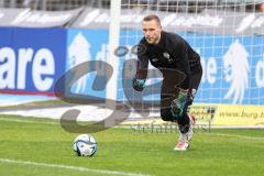 3. Liga; TSV 1860 München - FC Ingolstadt 04; Torwart Marius Funk (1, FCI) vor dem Spiel