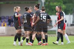 2. Bundesliga Frauen - Saison 2024/25 - FC Ingolstadt 04 Frauen - FSV Gütersloh - Der 1:1 Ausgleichtreffer durch Emma Kusch (Nr.9 - FCI Frauen) - jubel - XXXXX - Foto: Meyer Jürgen