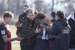 *** A-Junioren Bundesliga  - Saison 2025/26 - FC Ingolstadt 04 - SpVgg Greuther Fürth - Polat Arel schwarz FCI mit dem 2:1 Führungstreffer - jubel  XXXXX - Foto: Meyer Jürgen