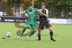 Bezirksliga - Saison 2025/26 - FC Gerolfing - SVA Palzing - Christian Träsch (Nr.3 - FC Gerolfing) - Marcel Radlmaier schwarz Palzing - Foto: Meyer Jürgen