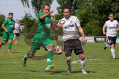 Kreisliga - TSV Baar Ebenhausen - TSV Gaimersheim - Christopher Geyer weiss Ebenhausen - Florian Ihring grün Gaimersheim - Foto: Jürgen Meyer