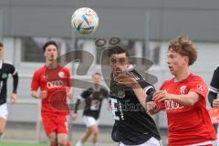 Bayernliga Nord - Saison 2023/24 - FC Ingolstadt 04 II - DJK Ammerthal - Moritz Wiezorrek (Nr.15 - FCI) - Koc Deniz schwarz Ammerthal  - Foto: Meyer Jürgen