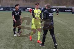 B-Junioren - Bayernliga -  Fc Ingolstadt 04 - TSG 1860 Rosenheim - Das Spiel ist aus - jubel - Kevin Ulrich Trainer FCI - Foto: Meyer Jürgen