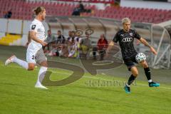 Bayernliga Süd - Saison 2021/2022 - FC Ingolstadt 04 II - SV Donaustauf - Riedl Fabio (#18 FCI) - Tobias Lotter weiss Donaustauf - Foto: Meyer Jürgen