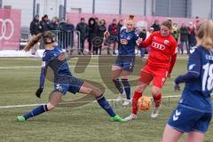 2. Fußball-Liga - Frauen - Saison 2022/2023 - FC Ingolstadt 04 - 1. FC Köln II - Fritz Anna-Lena (Nr.19 - FC Ingolstadt 04 ) - Palm Leni blau Köln - Foto: Meyer Jürgen