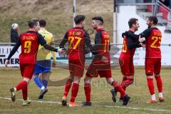 Bezirksliga - SV Kasing - SV Dornach - Der 1:0 Führungstreffer durch Martin Oblinger #10 Kasing - Jubel - Jan Witek #27 Kasing - Foto: Jürgen Meyer