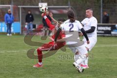 Kreisklasse - Saison 2025/26- Türk SV Ingolstadt - MTV Ingolstadt-  - Ernad Bikic weiss rechts MTV - Pablo Ovalle Martinez weiss MTV #2 - Umut Yürükal rot Türkisch - Foto: Meyer Jürgen