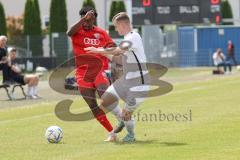 Bayernliga Nord - Saison 2023/24 - FC Ingolstadt 04 II - TSV Abtswind - Michael Udebuluzor (Nr.11 - FCI) - Wildeis Frank weiss Abtswind - Foto: Meyer Jürgen